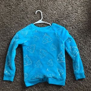 Poop Emoji Glitter Sweatshirt
